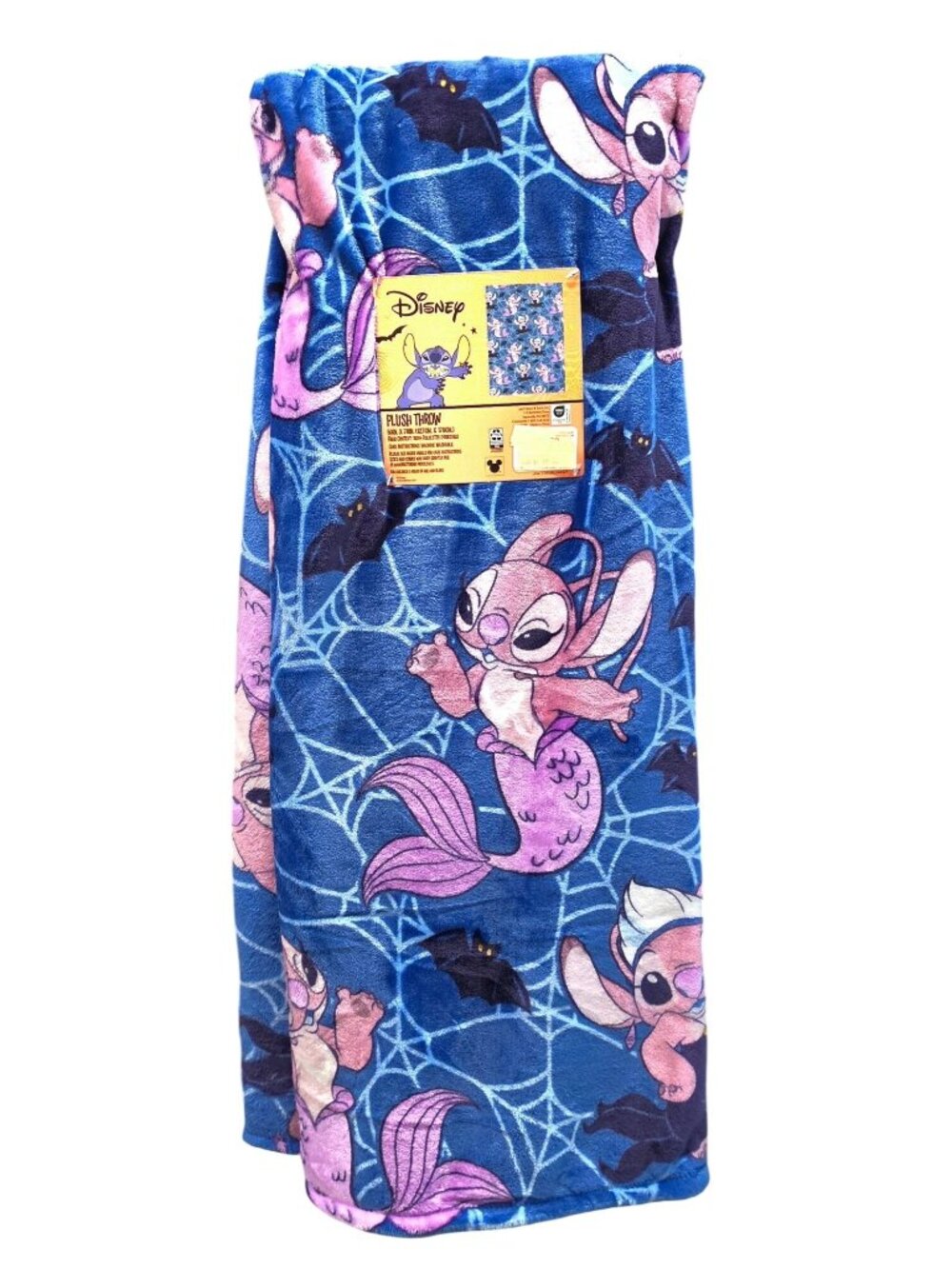 Disney Lilo and Stitch Angel Halloween Plush Throw Blanket